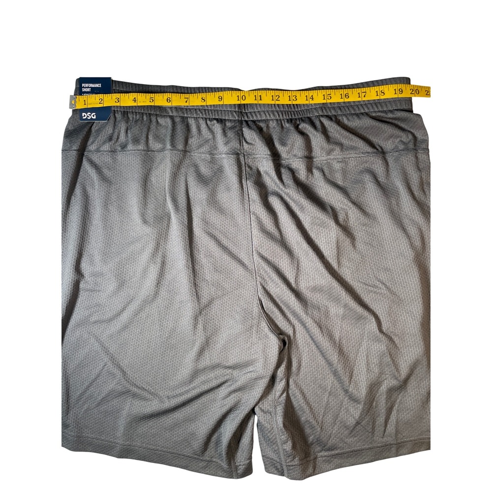 DSG Mens Performance Mesh Athletic Shorts Charcoal Grey 2XL New - Picture 4 of 5